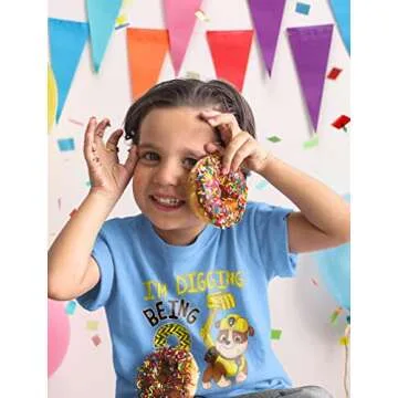 Rubble 3rd Birthday Boy Digging Being 3 Shirt Gifts for Three Years Old Boys Bday Paw Patrol Toddler...