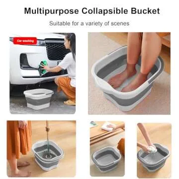 Leemeimei 15L Collapsible Foot Bath for Relaxation
