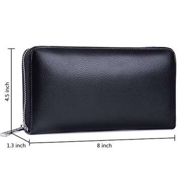 Buvelife RFID Leather Credit Card Wallet - Huge Capacity