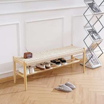 Stylish Solid Wood Entryway Bench for Your Home Decor