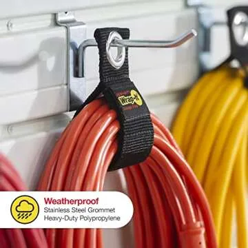 Organize Cords Easily with Heavy-Duty Wrap-It Storage Straps