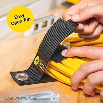 Organize Cords Easily with Heavy-Duty Wrap-It Storage Straps