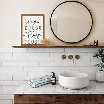 Bluegrass Valley Art Funny Bathroom Wall Decor 12x16