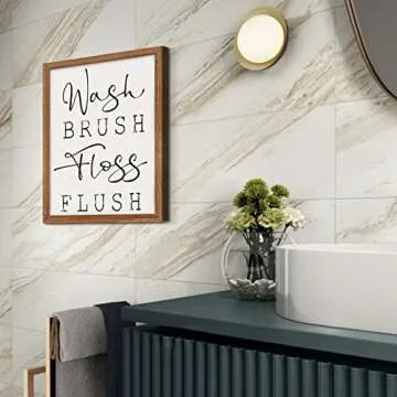 Bluegrass Valley Art Funny Bathroom Wall Decor 12x16