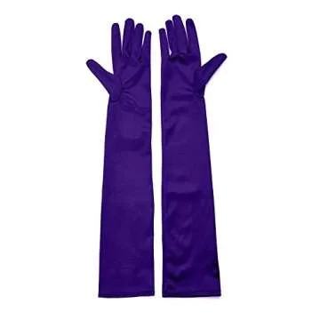 1920s Satin Long Gloves - Elegant Costume Accessory