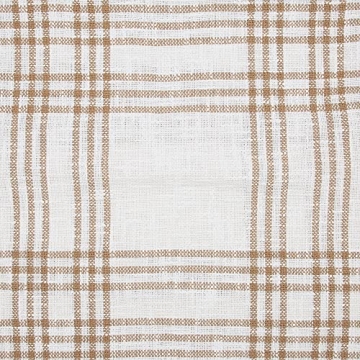 VHC Brands Plaid Pillow Wheat Style for Home Decor