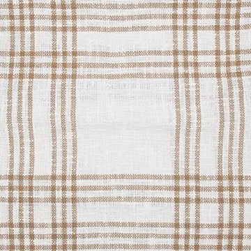 VHC Brands Plaid Pillow Wheat Style for Home Decor