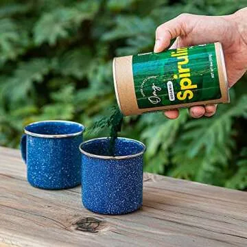 OMG! Superfoods Organic Spirulina Powder - 100% Pure, USDA Certified Organic - Good Source of Iron, Vitamin A & Vitamin B12. - 8 Ounces (1 Package) …