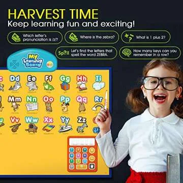 BEST LEARNING i-Poster My Learning Board - Interactive Talking Alphabet Wall Chart, Learn ABC, 123s & Music Toy for Toddlers & Kids at Preschool Kindergarten for Boys & Girls Ages 3 to 6 Years Old