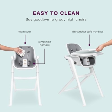 4moms Connect High Chair Magnetic Tray Adjustable Height