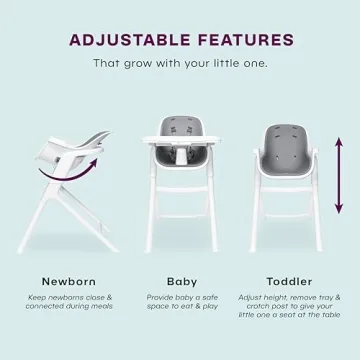 4moms Connect High Chair Magnetic Tray Adjustable Height