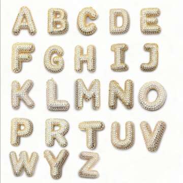 SLOONG 14K Gold Plated Bubble Letter Necklace, Balloon Initial Pendant Necklace Dainty Zircon CZ Jewelry Gift for Women Adult(Gold G)