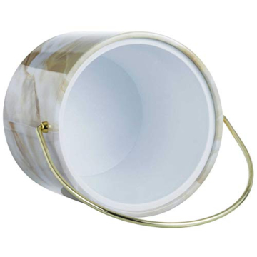 Gold Marble Insulated Ice Bucket with Tongs for Any Occasion