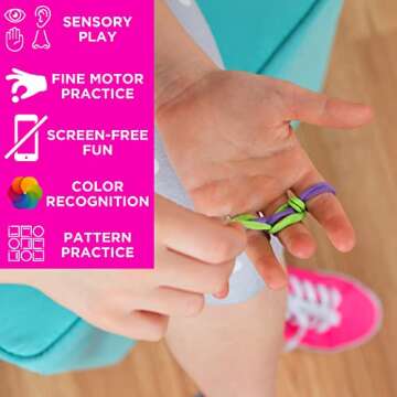 Made By Me Ultimate Weaving Loom, Includes 378 Craft Loops & 1 Weaving Loom with Tool, Makes 25 Projects, 9 Rainbow Colors of Weaving Loops, Hook & Loop Potholder Kit, DIY Weaving Kit