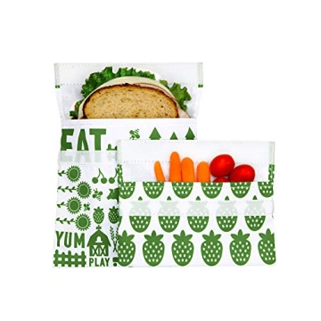 Lunchskins Eco-Friendly Reusable Snack & Sandwich Bag Set