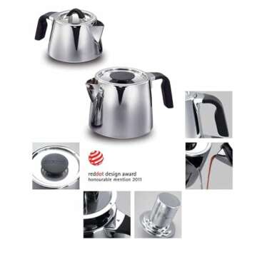 Korkmaz Esta Drip-Free Turkish Tea Pot with Safe Lid Locking System - 1.1 & 2 Quart …