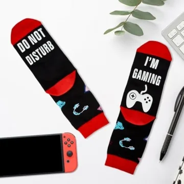 Do Not Disturb I'm Gaming Socks for Gamers - Fun Gift