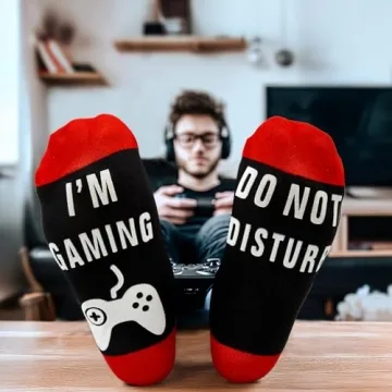 Do Not Disturb I'm Gaming Socks for Gamers - Fun Gift