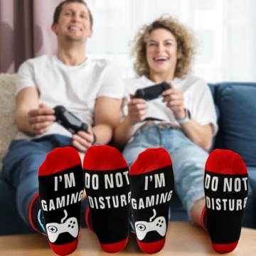 Do Not Disturb I'm Gaming Socks for Gamers - Fun Gift