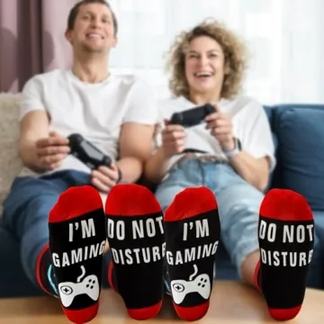 Do Not Disturb I'm Gaming Socks for Gamers - Fun Gift