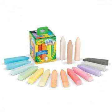 Crayola Washable Sidewalk Chalk 16 Ct. (Pack of 3)