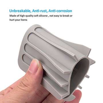 2PCS Mcyye Self Draining Soap Dishes, Premium Silicone Soap Holder & Saver for Shower, Bathroom, Kitchen, Bath Tub, Razor, Sponges, Drains Water Very Well, Can Extend Soap Life, Easy Clean