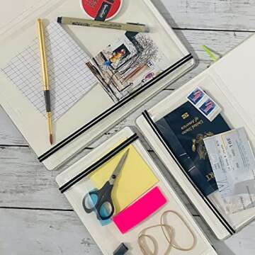 SPEEDBALL ART 769888 Art Journal 8.25X8.2 NAT.Linen, Square-Natural Linen