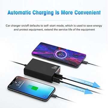 6-Port USB Car Charger, QC 3.0 Fast Charge Adapter