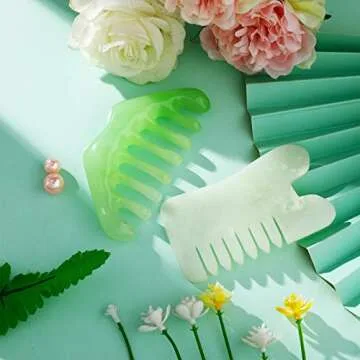 Geiserailie Jade Combs – Facial & Body Massage Tools