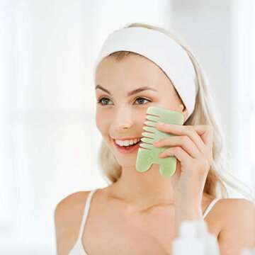 Geiserailie Jade Combs – Facial & Body Massage Tools