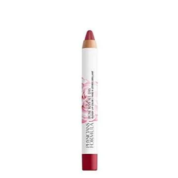 Physicians Formula Rosé Kiss All Day Glossy Lipstick Lip Color Makeup, Red Xoxo | Dermatologist Tested, Clinicially Tested