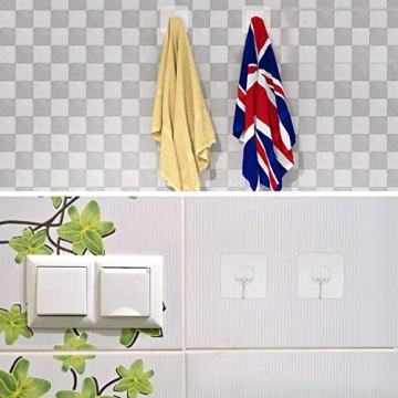 30 Packs Strong Adhesive Hooks for Easy Home Organization