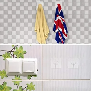 30 Packs Strong Adhesive Hooks for Easy Home Organization