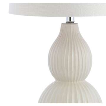 JONATHAN Y Thatcher Ceramic LED Table Lamp 28.25"