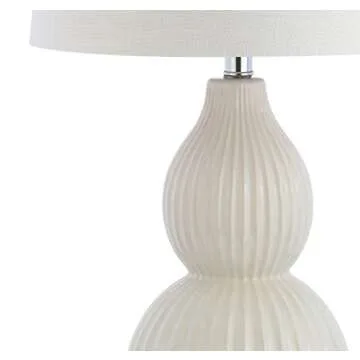 JONATHAN Y Thatcher Ceramic LED Table Lamp 28.25"