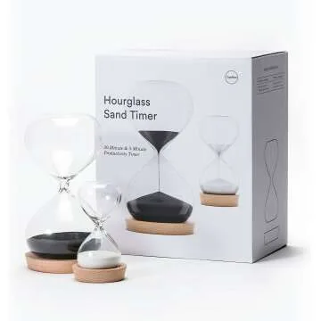 OrgaNice Hourglass Timer - 30 & 5 Minutes