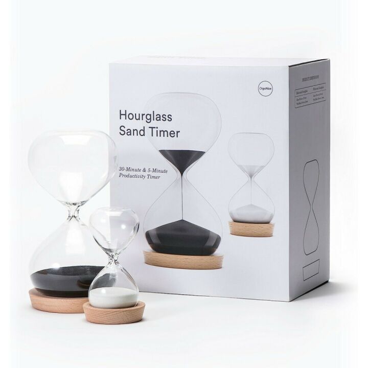 OrgaNice Hourglass Timer - 30 & 5 Minutes