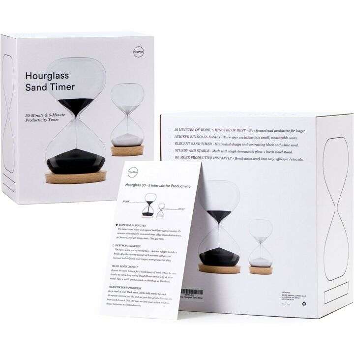 OrgaNice Hourglass Timer - 30 & 5 Minutes