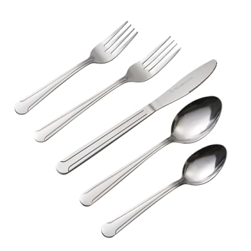 Bon Camisole 20-Piece Stainless Steel Flatware Set