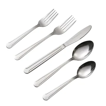 Bon Camisole 20-Piece Stainless Steel Flatware Set