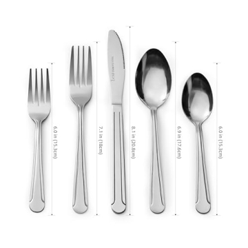 Bon Camisole 20-Piece Stainless Steel Flatware Set