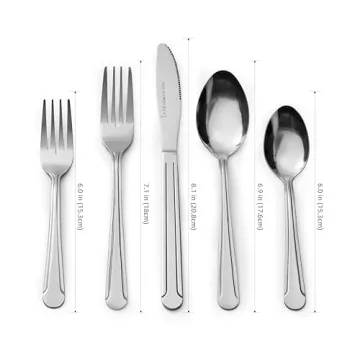 Bon Camisole 20-Piece Stainless Steel Flatware Set
