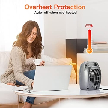 Compact Portable Electric Space Heater for Year-Round Comfort