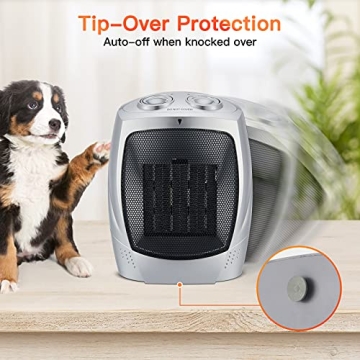 Compact Portable Electric Space Heater for Year-Round Comfort