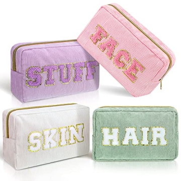 Chic Chenille Makeup Bags for Stylish Organization
