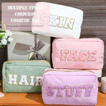 Chic Chenille Makeup Bags for Stylish Organization