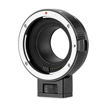 JINTU EF-EOS M Auto-Focus AF Lens Mount Adapter Converter ring for Canon EF/EF-S Lens to Canon EOS-M...