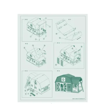 Terra By Battat 20 Pcs Wooden Animal Barn Toy Set