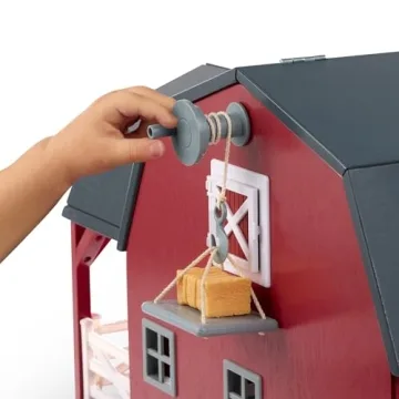 Terra By Battat 20 Pcs Wooden Animal Barn Toy Set