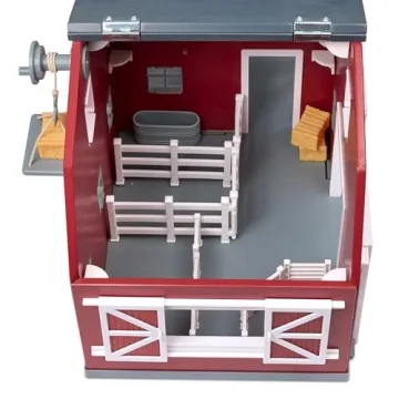 Terra By Battat 20 Pcs Wooden Animal Barn Toy Set